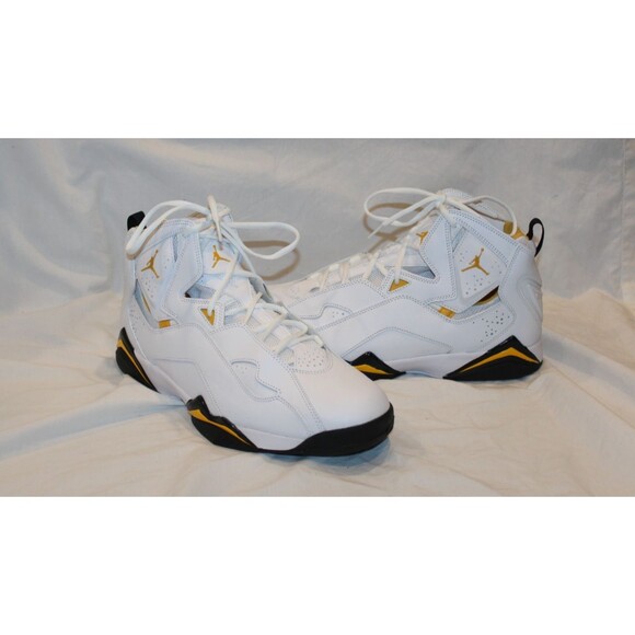 NIKE AIR JORDAN MEN\'S TRUE FLIGHT ATHLETIC SNEAKERS WHITE GOLD BLACK NEW SZ 13 main image 6